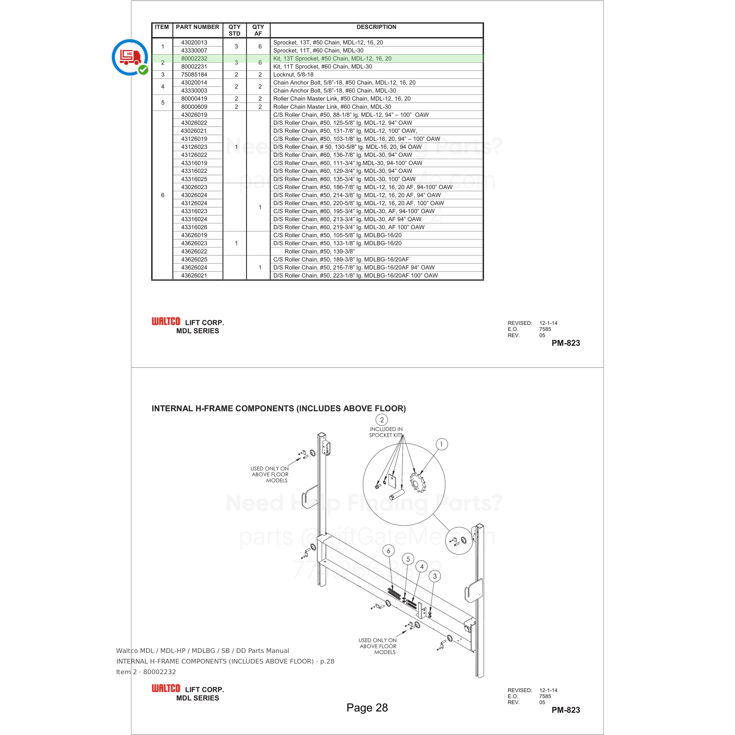 Waltco MDL / MDL-HP / MDLBG / SB / DD