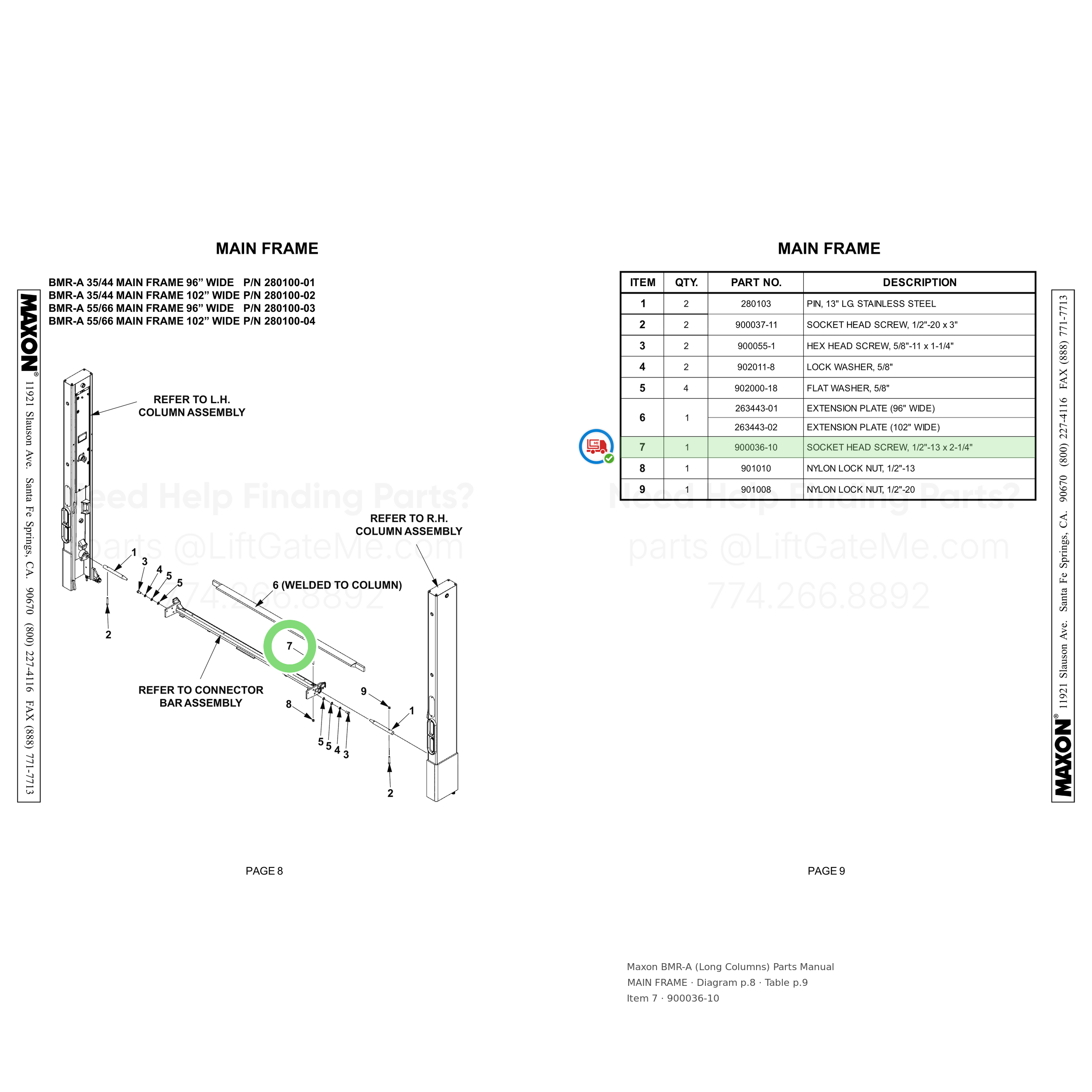 BMR-A (Long Columns)