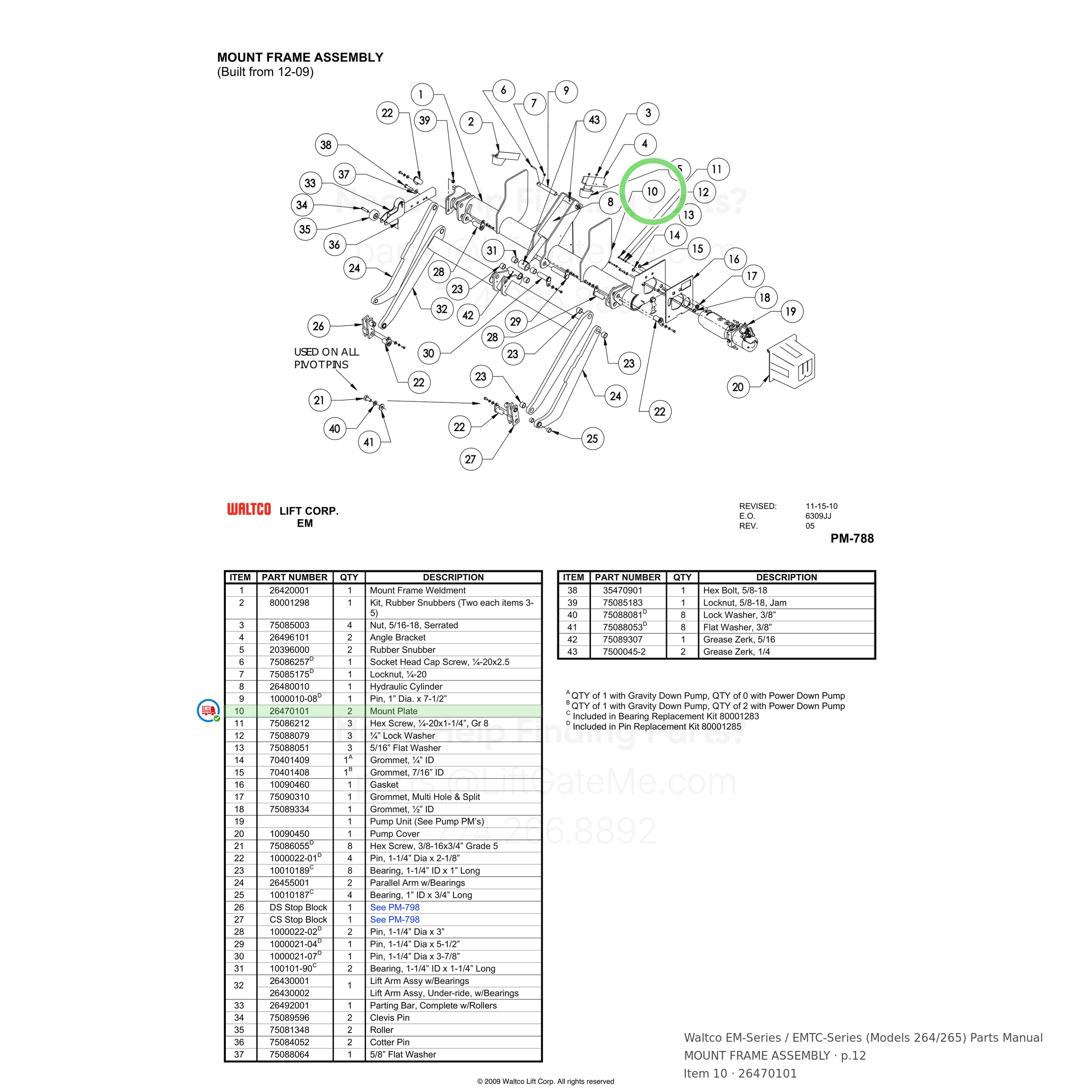 Waltco EM-Series / EMTC-Series (Models 264/265)