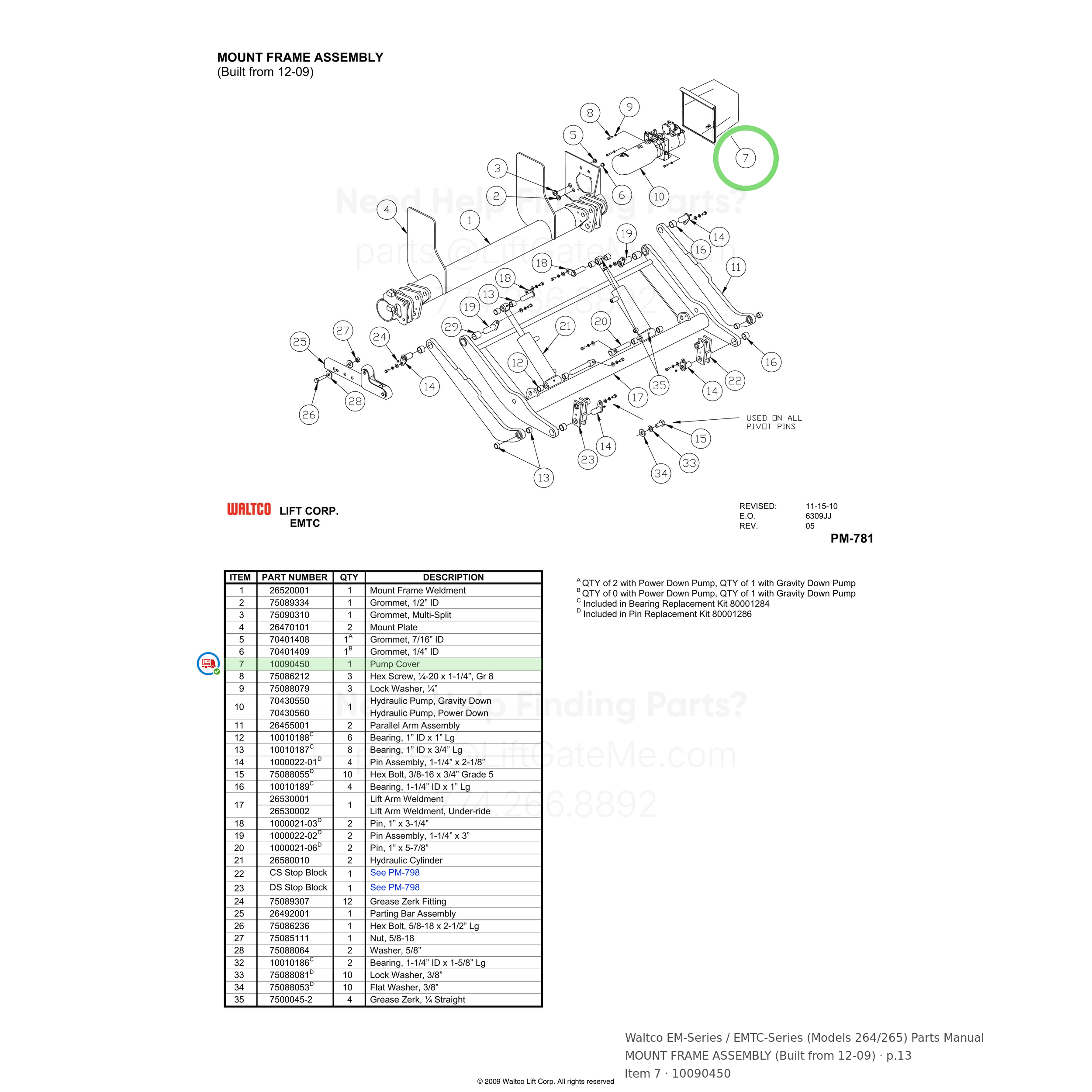 Waltco EM-Series / EMTC-Series (Models 264/265)