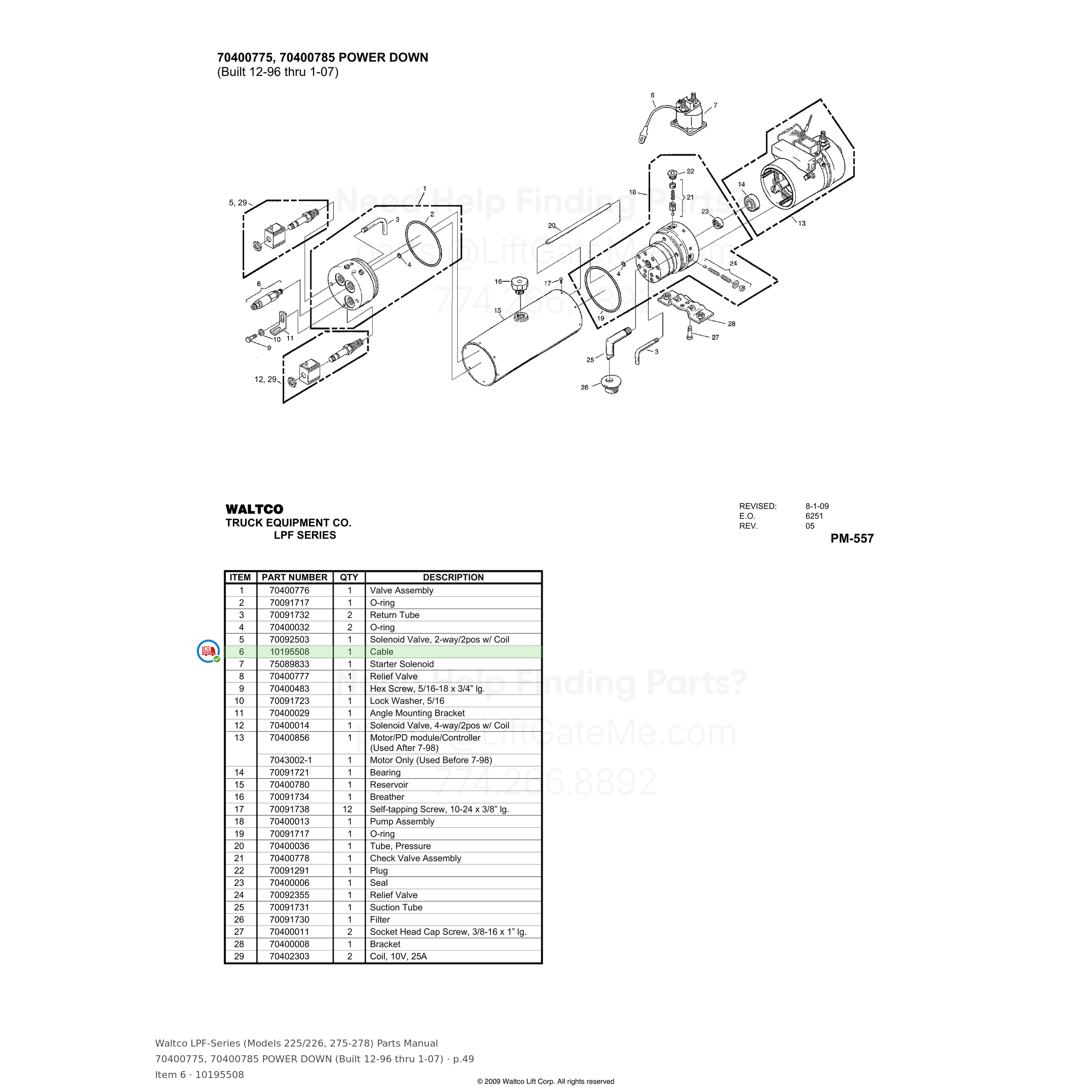 Waltco LPF-Series (Models 225/226, 275-278)