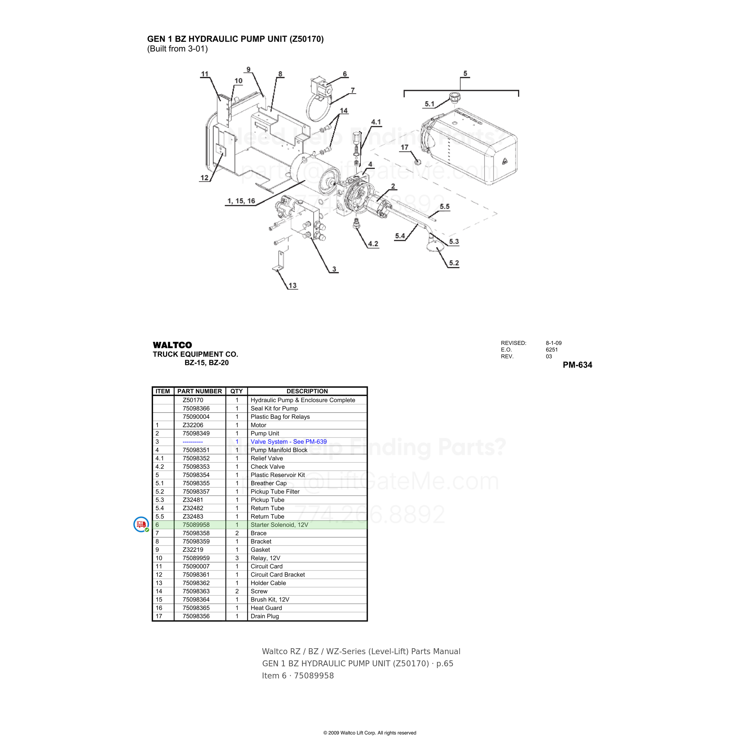 Waltco RZ / BZ / WZ-Series (Level-Lift)
