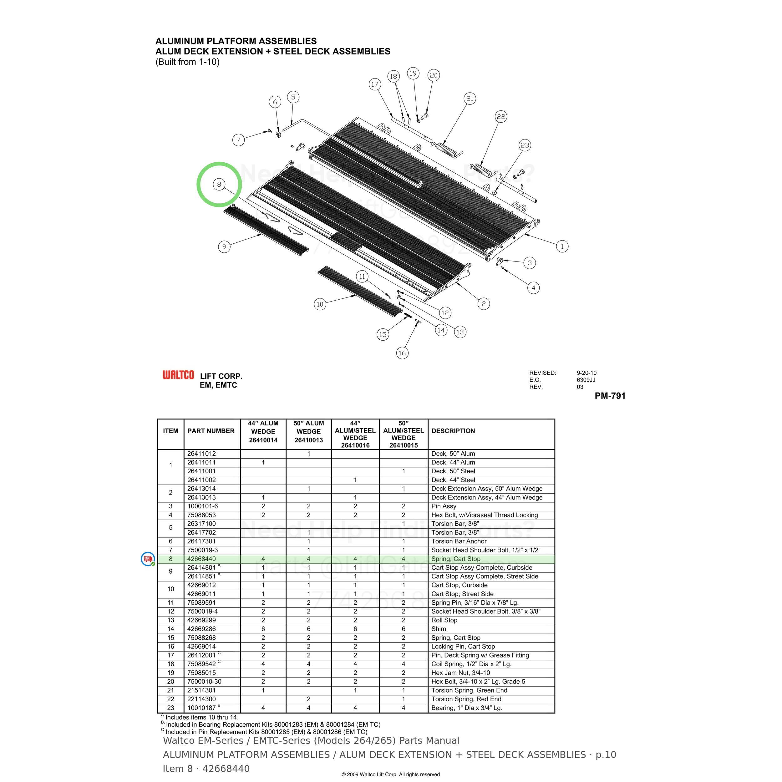 Waltco EM-Series / EMTC-Series (Models 264/265)