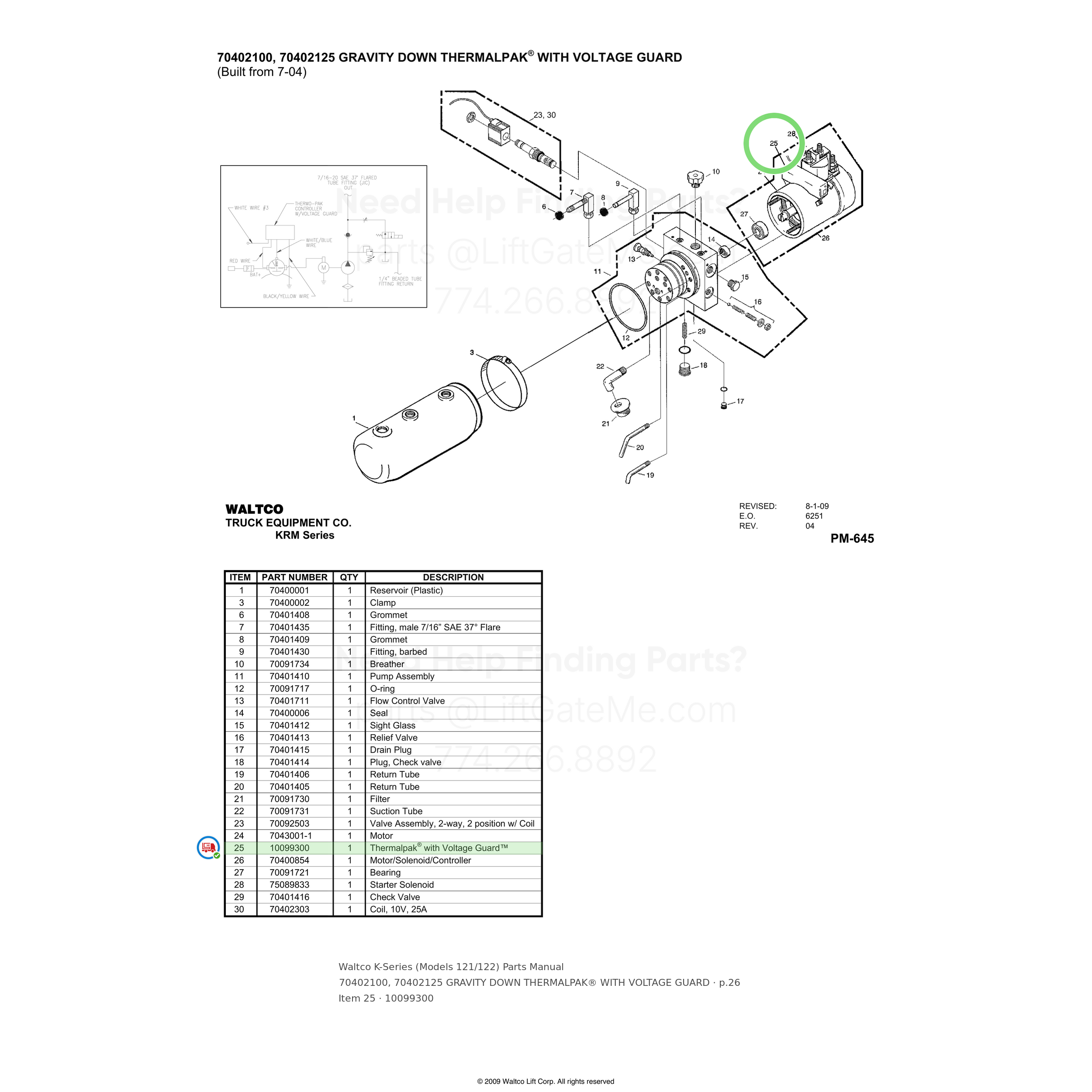 Waltco K-Series (Models 121/122)
