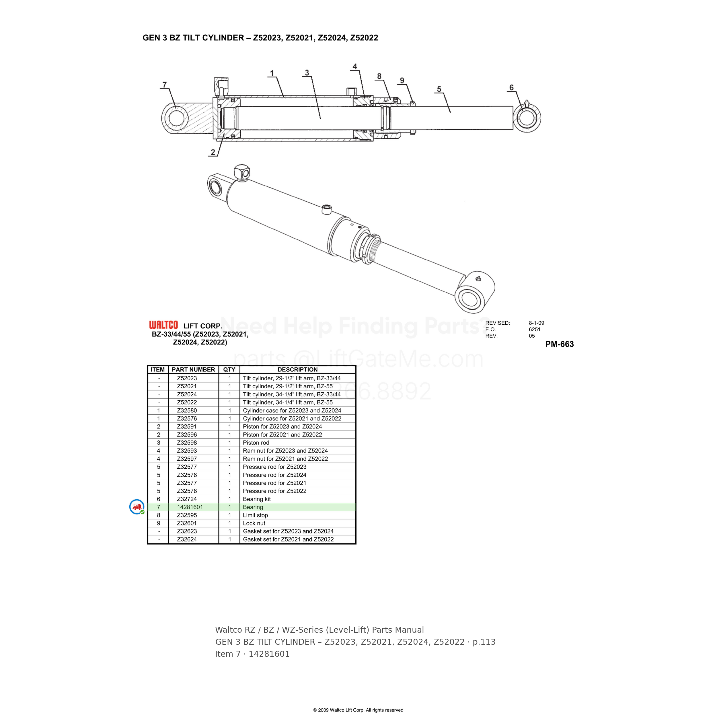 Waltco RZ / BZ / WZ-Series (Level-Lift)