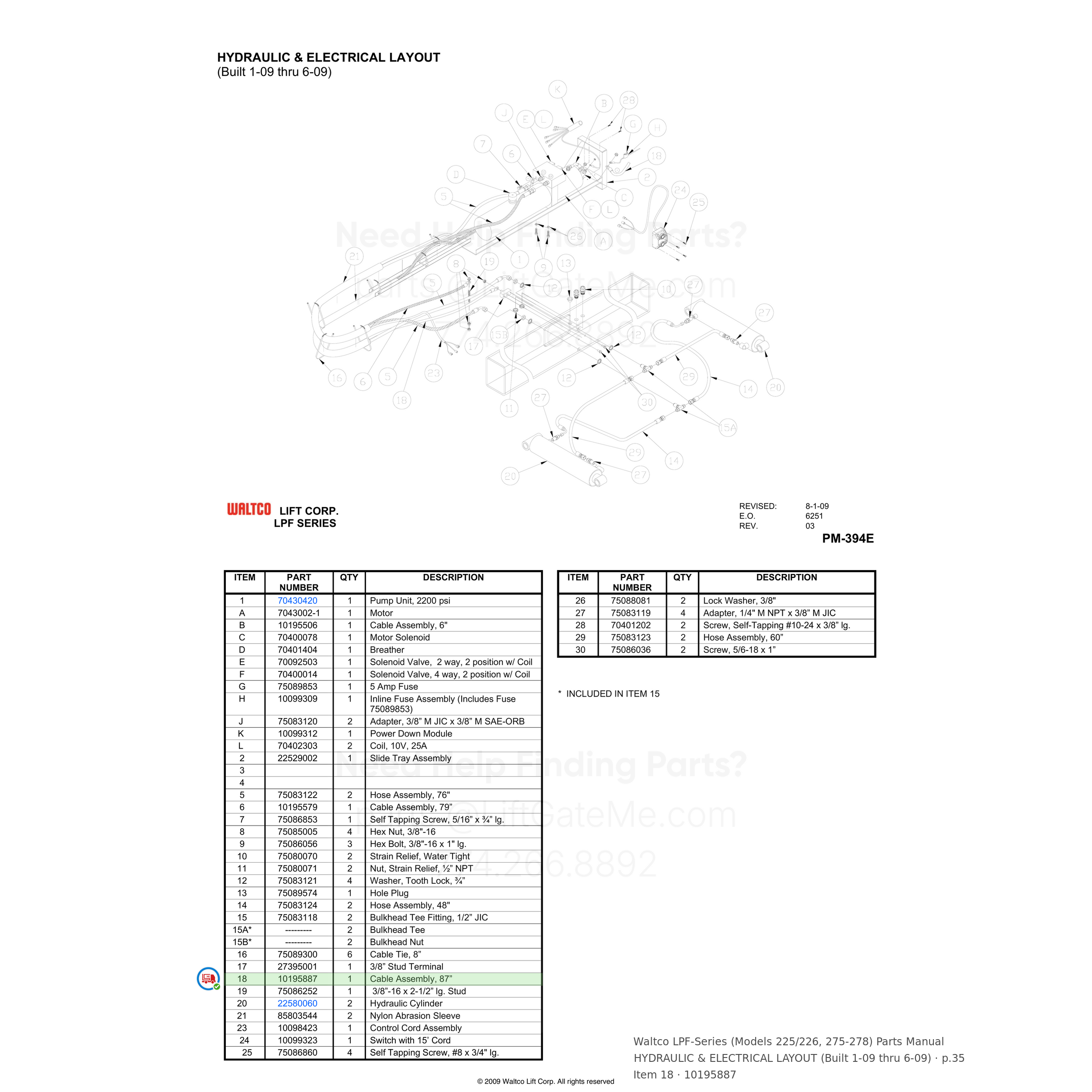 Waltco LPF-Series (Models 225/226, 275-278)