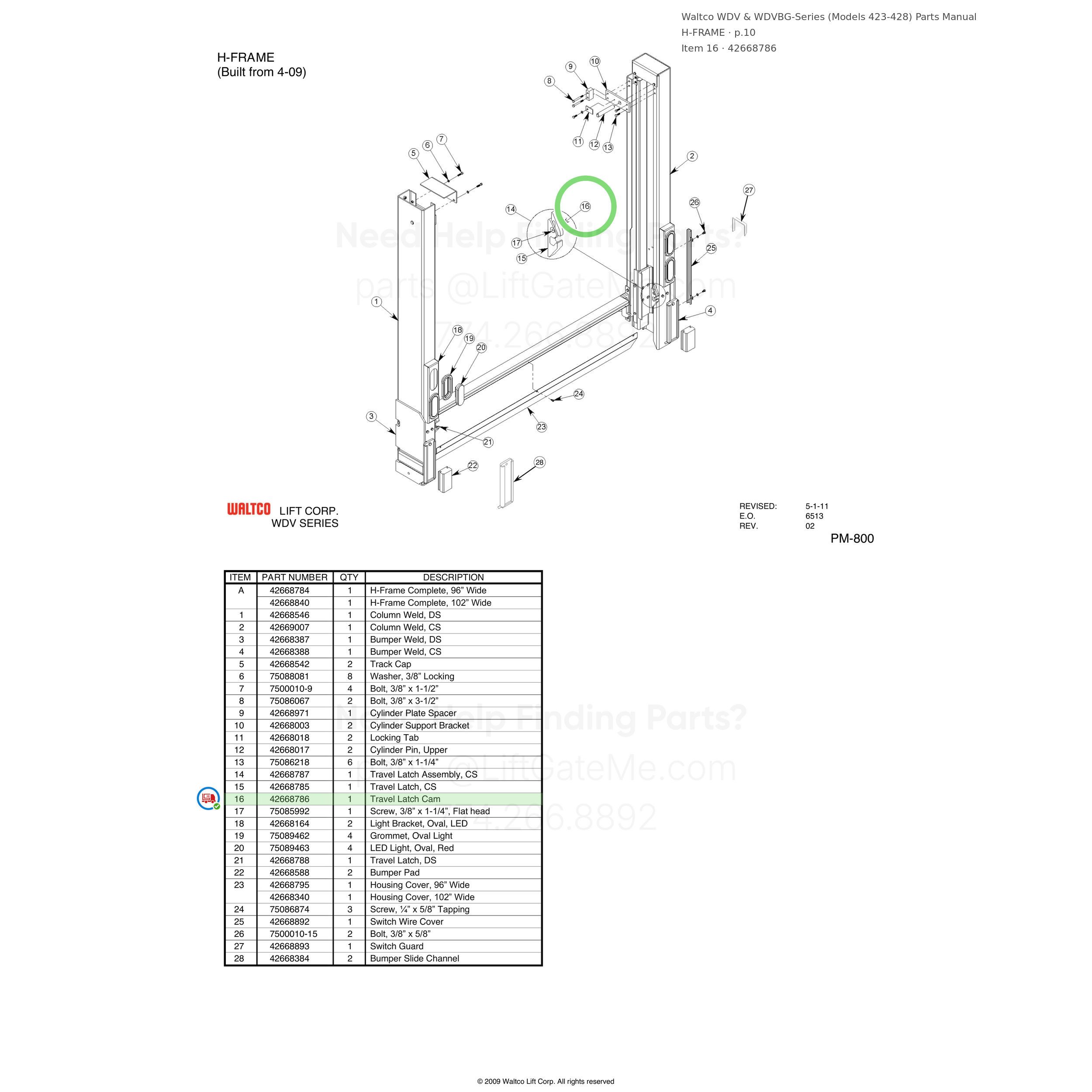 Waltco WDV & WDVBG-Series (Models 423-428)